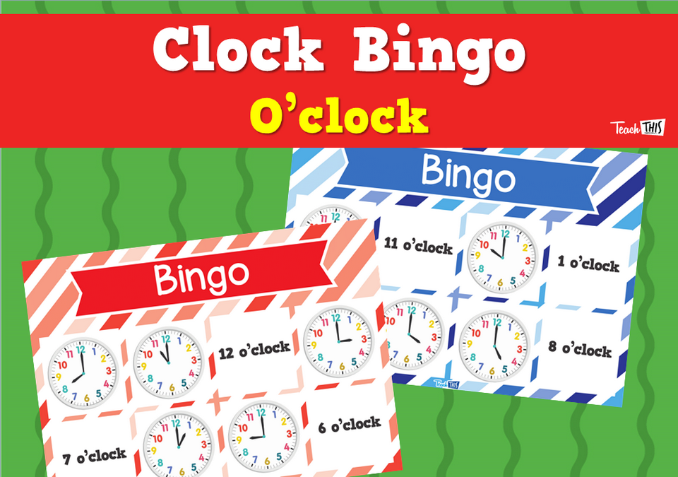 Clock Bingo - O'clock