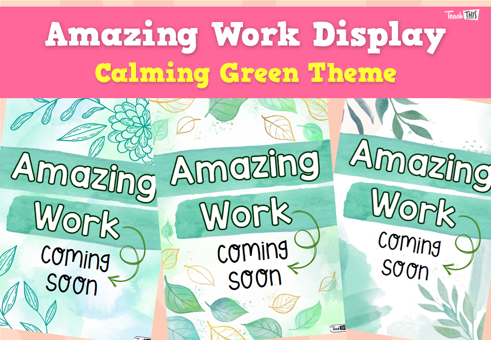 Amazing Work Display - Green Theme