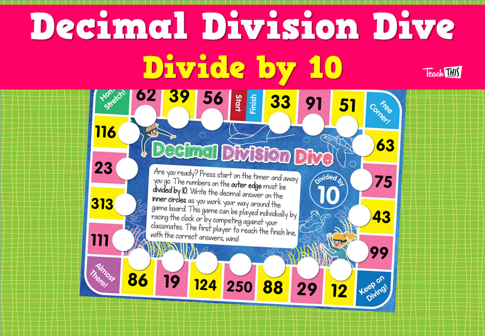 Decimal Division Dive (Divide by 10)
