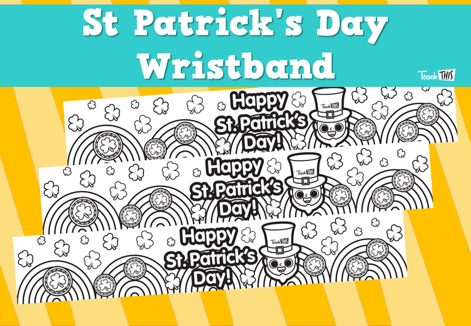 St Patrick's Day Wristband
