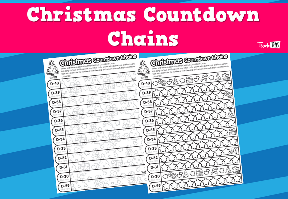Christmas Countdown Chains