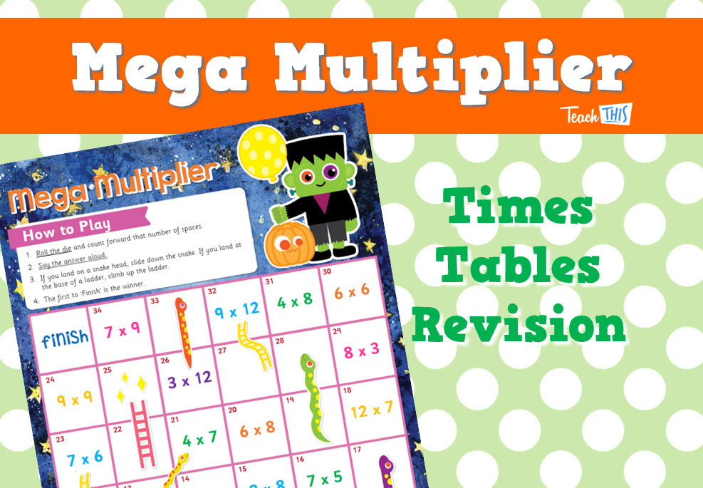 Mega Multiplier Game - Times Tables