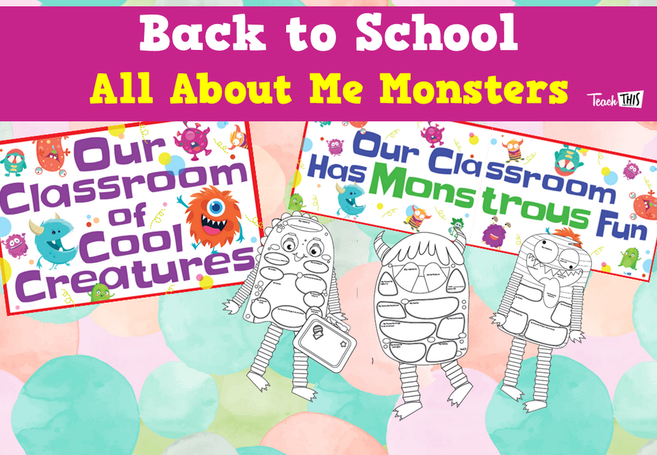 Back to School - All About Me Monsters