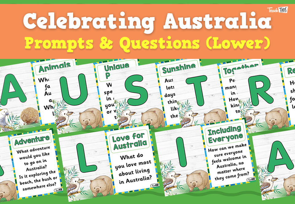 Celebrating Australia - Prompts & Questions (Lower)