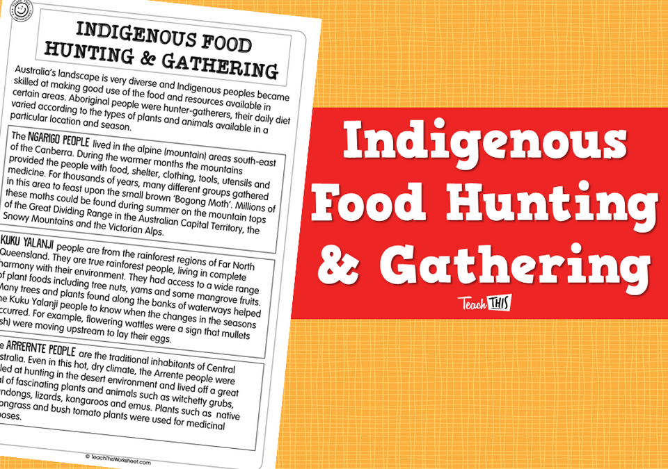 Indigenous Food Hunting & Gathering