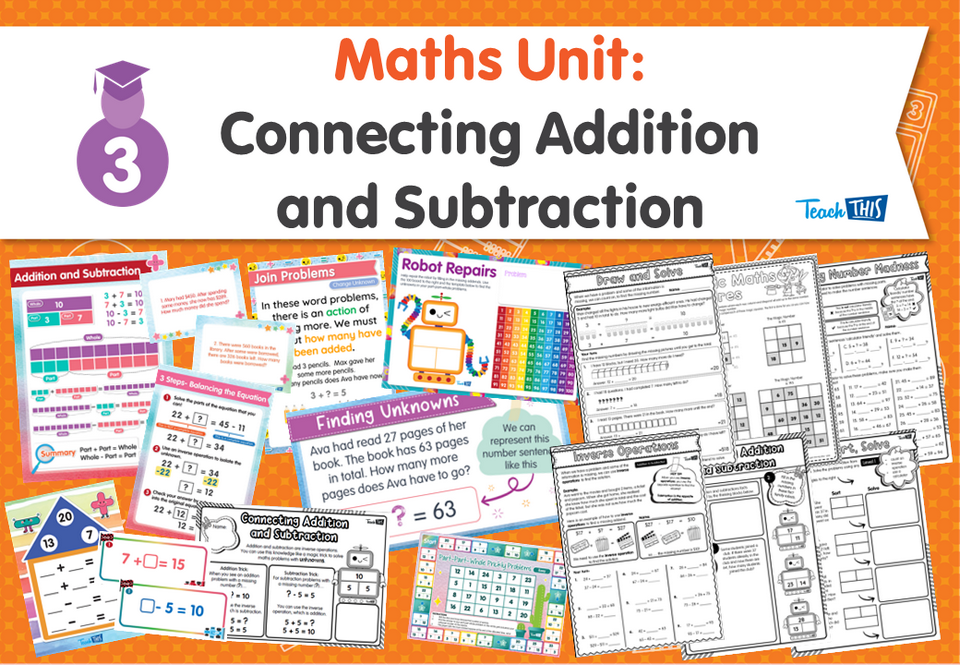 Maths Unit: Connecting Addition and Subtraction