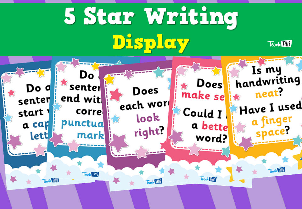 5 Star Writing Display