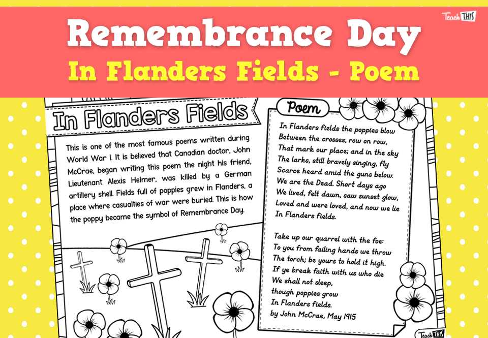 In Flanders Fields - Poem