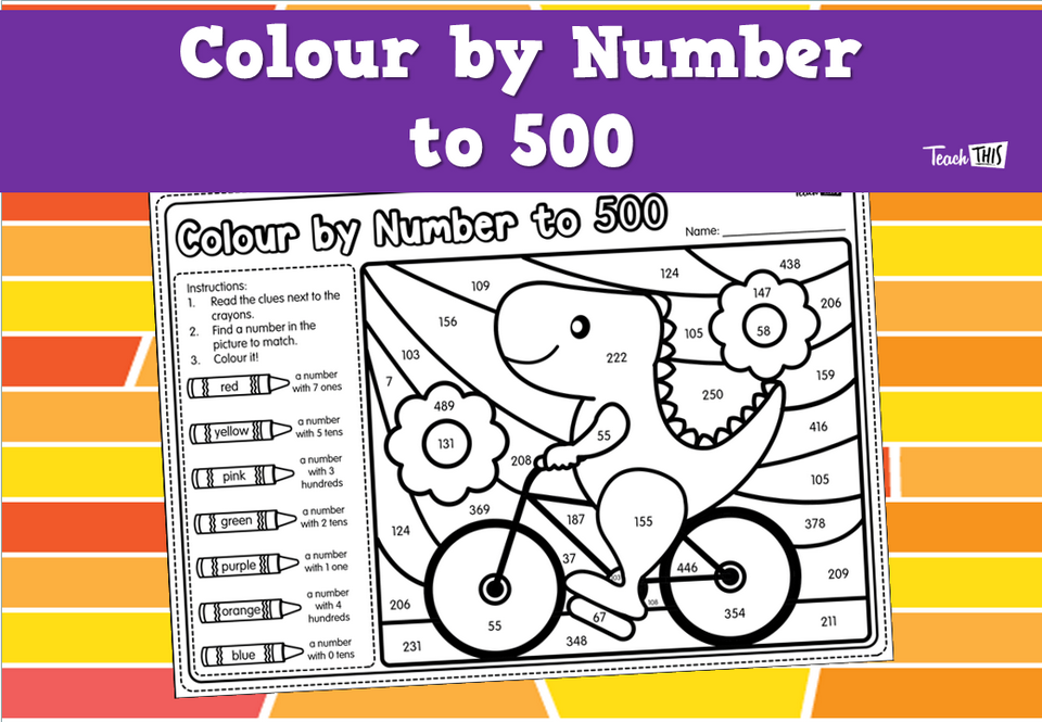 Colour by Number to 500