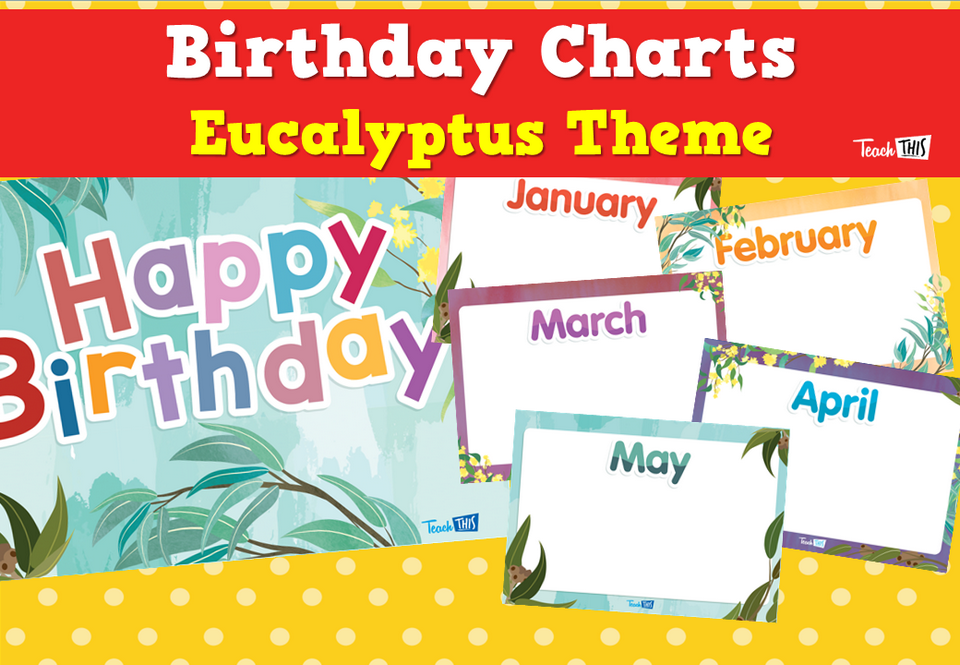 Birthday Chart - Eucalyptus Theme