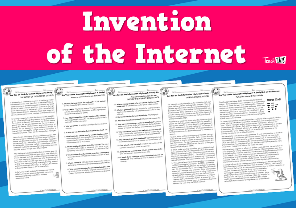 Invention of the Internet (10pg)