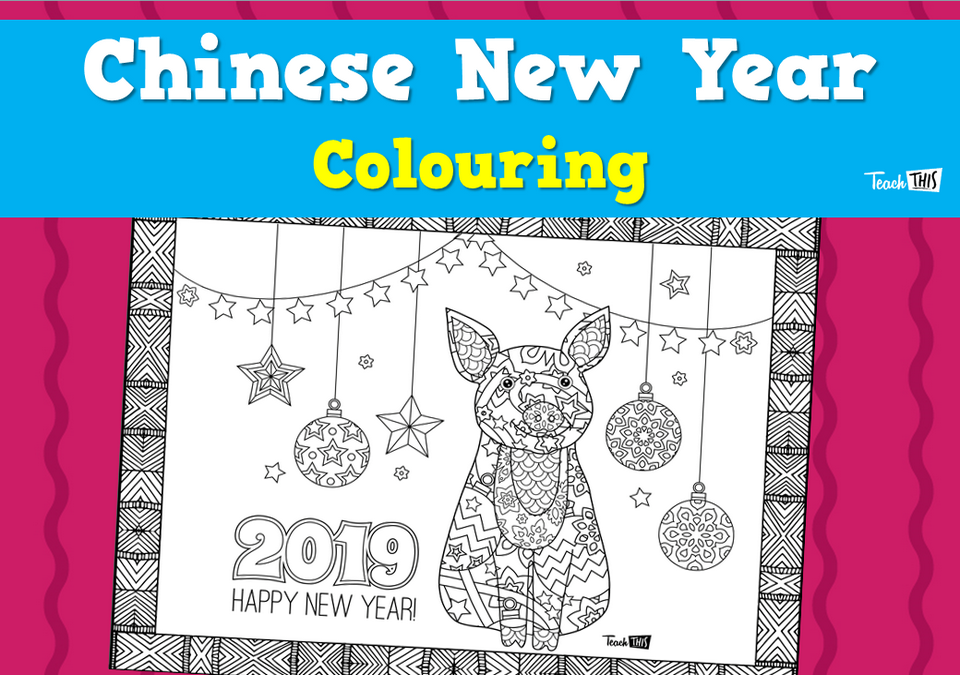 Chinese New Year - Colouring