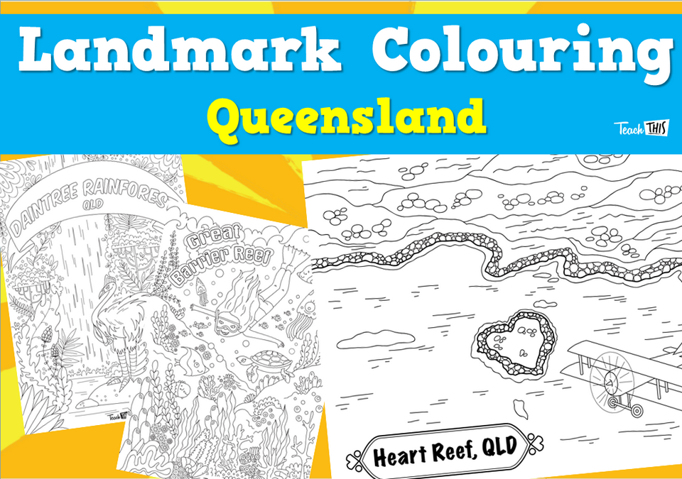 Landmark Colouring - Queensland