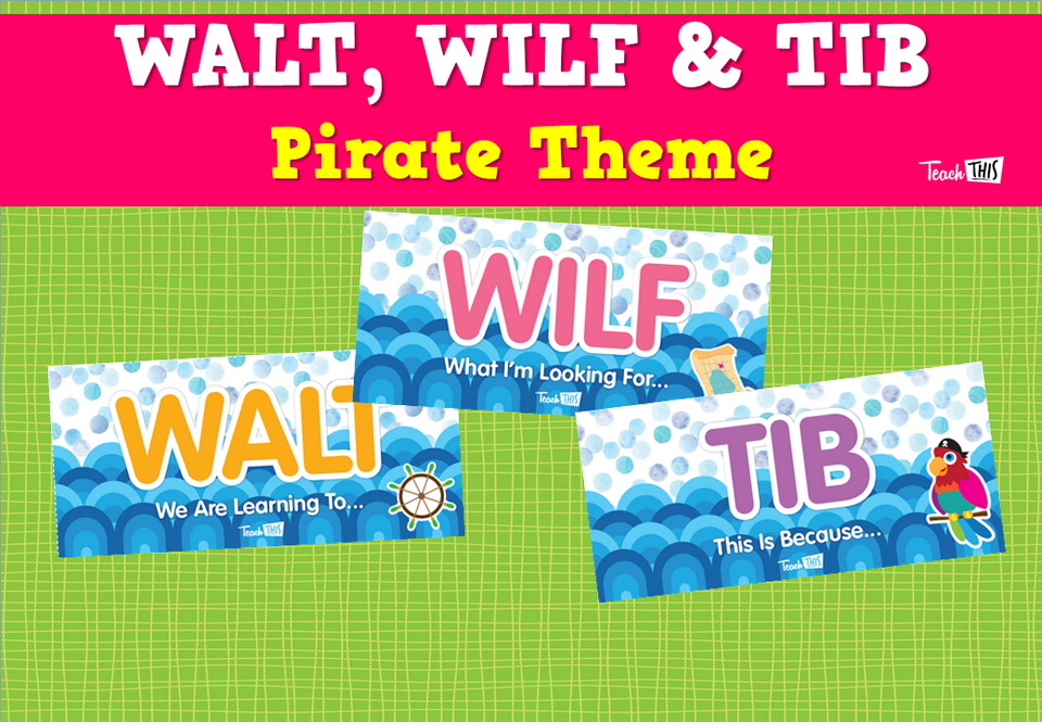 WALT, WILF & TIB  - Pirate Theme