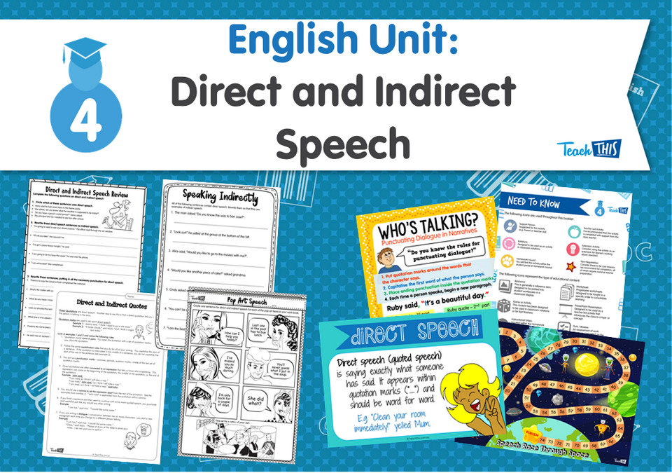 English Unit: Direct and Indirect Speech
