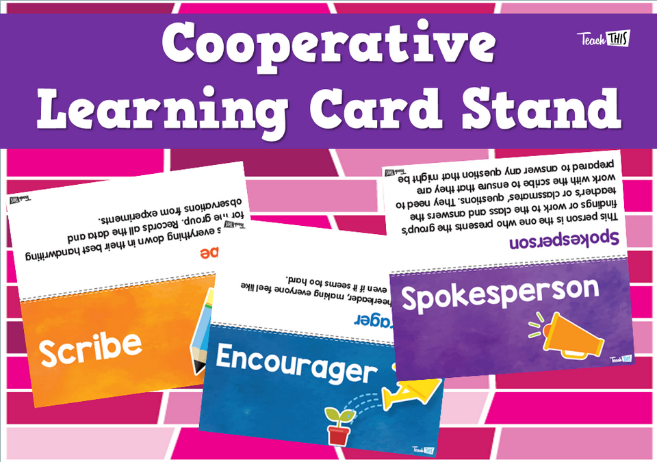 Cooperative Learning Card Stand
