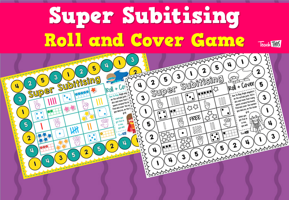 Super Subitising Roll and Cover Game