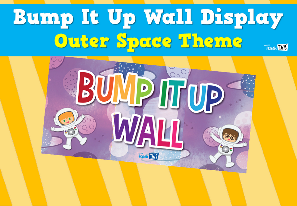 Bump It Up Wall Display - Outer Space Theme