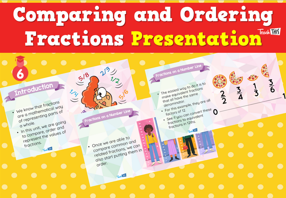 Comparing and Ordering Fractions Presentation