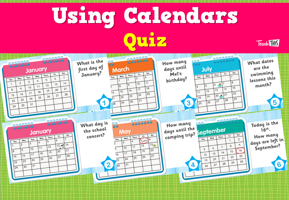 Using Calendars Quiz