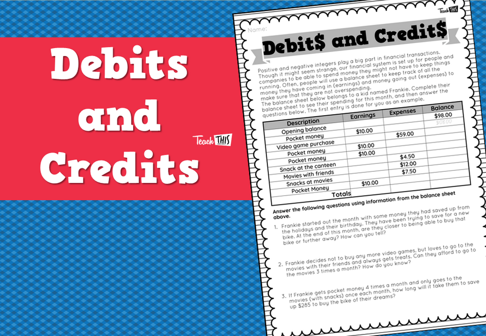 Debits and Credits