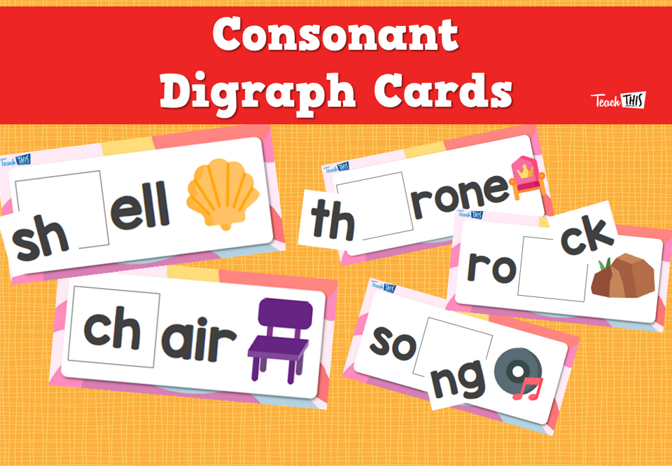 Consonant Digraph Cards