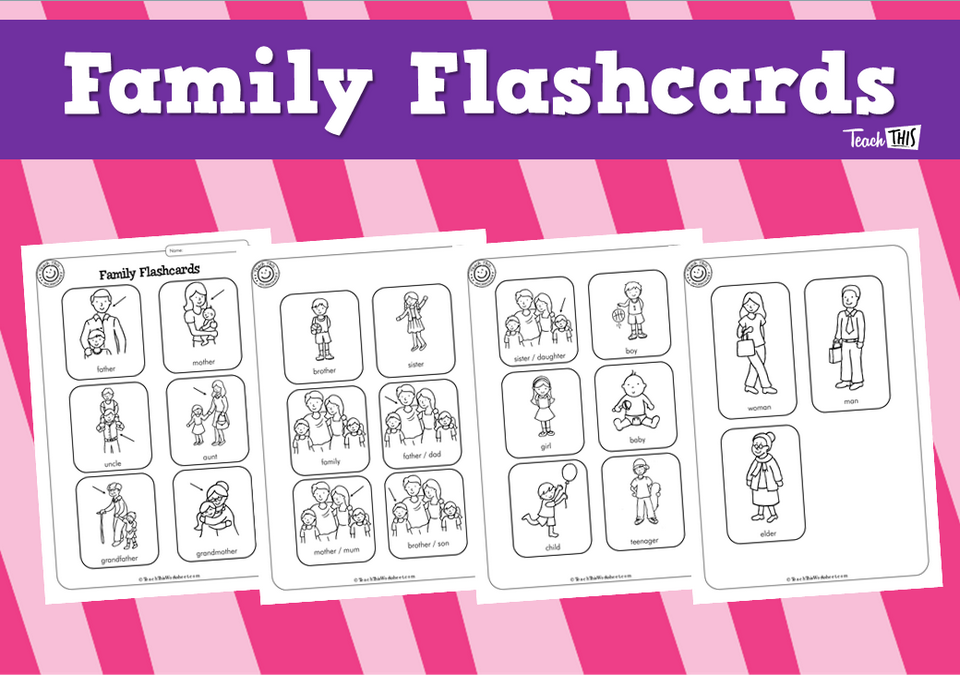 Family Flashcards (4pg)