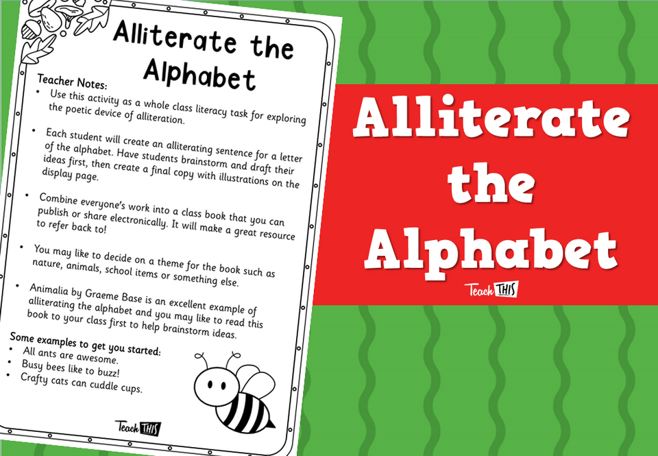 Alliterate the Alphabet