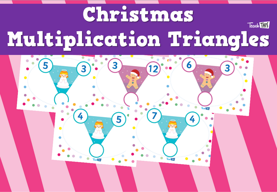 Christmas Multiplication Triangles