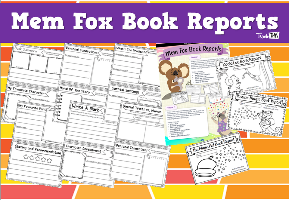 Mem Fox Book Reports