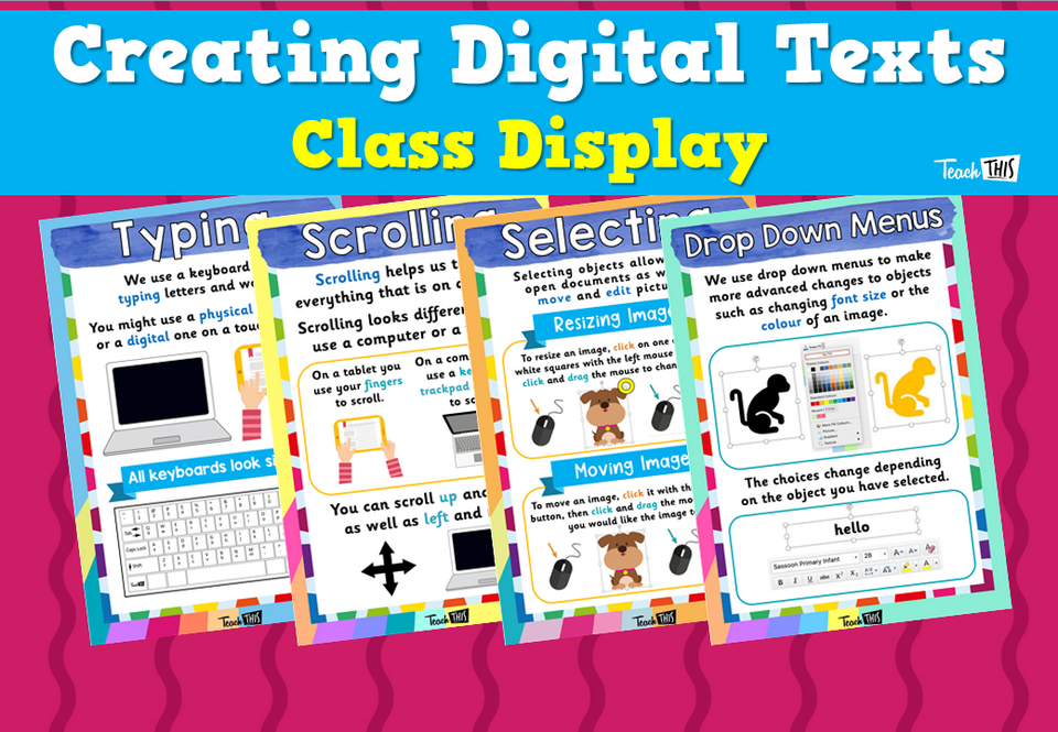 Creating Digital Texts Class Display