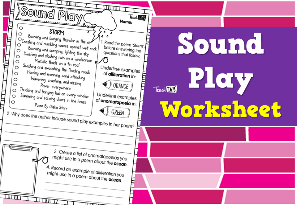 Sound Play Worksheet