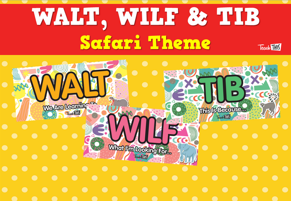 WALT, WILF & TIB  - Safari Theme