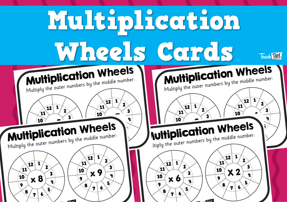 Multiplication Wheels Cards