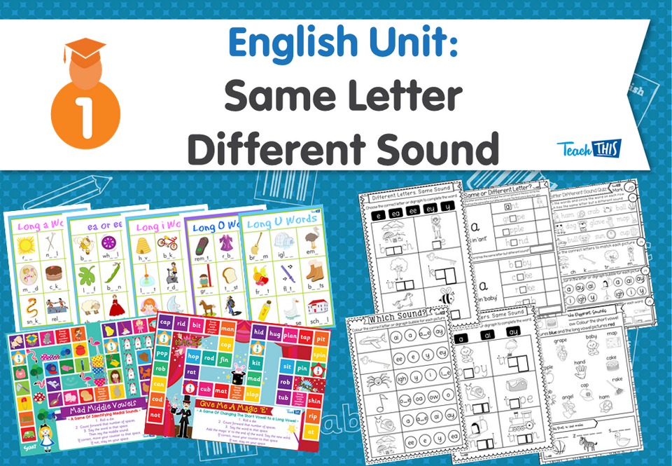 English Unit: Same Letter Different Sound