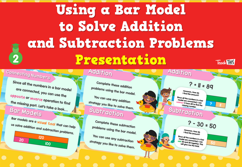 Using a Bar Model to Solve Addition and Subtraction Problems - Presentation