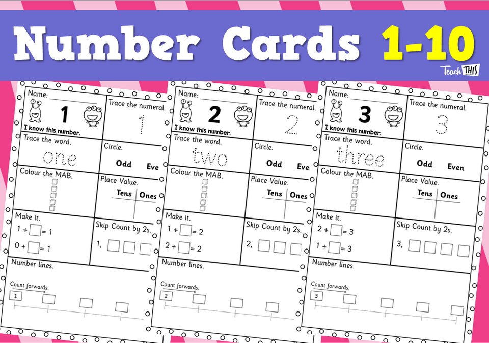 Number Cards 1-10