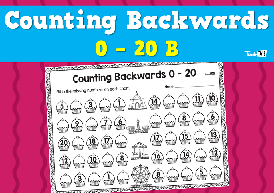 Counting Backwards 0-20 B