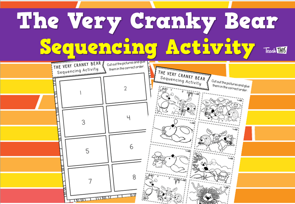 The Very Cranky Bear - Sequencing Activity