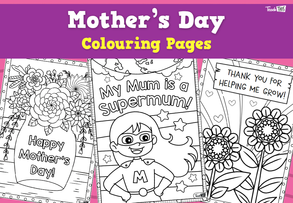 Mother's Day - Colouring Pages