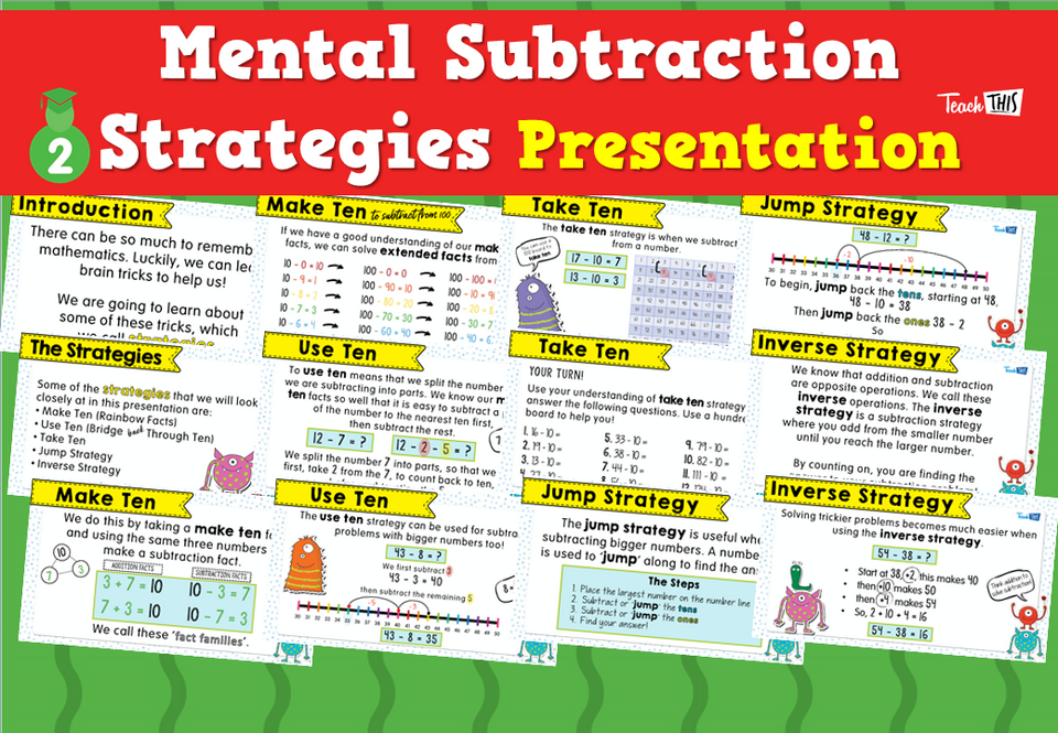 Mental Subtraction Strategies - Presentation