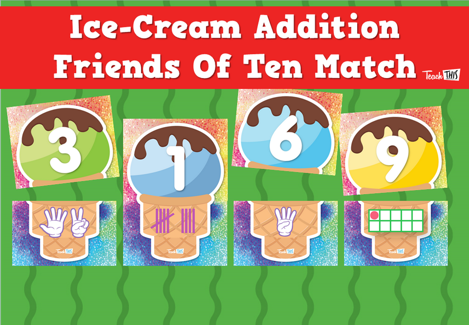 Ice-Cream Addition Friends Of Ten Match