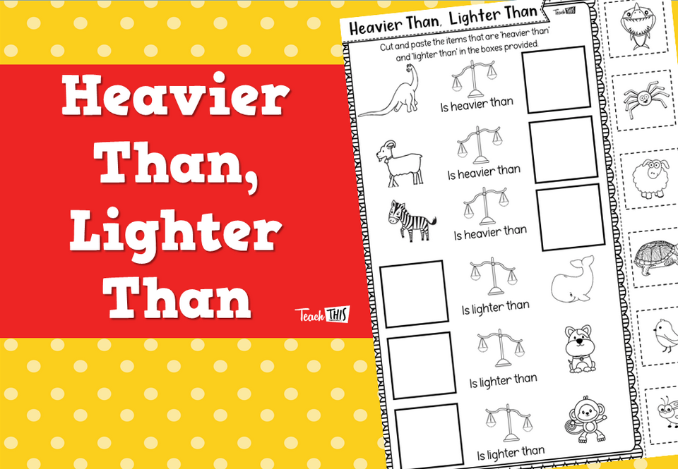 Heavier Than, Lighter Than