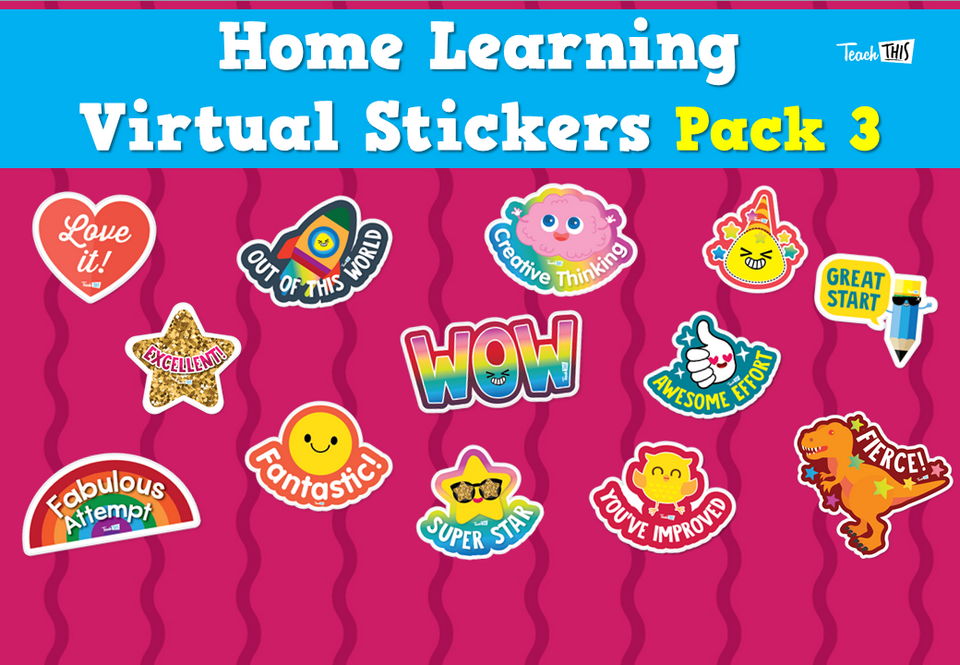Home Learning Virtual Stickers Pack 3