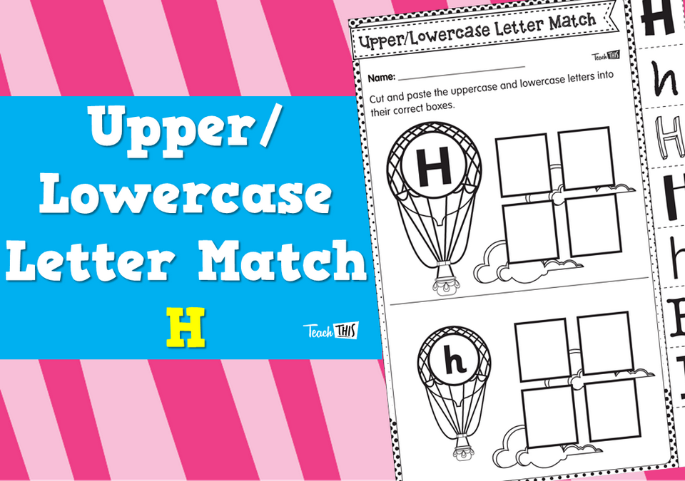 Upper/Lowercase Letter Match H