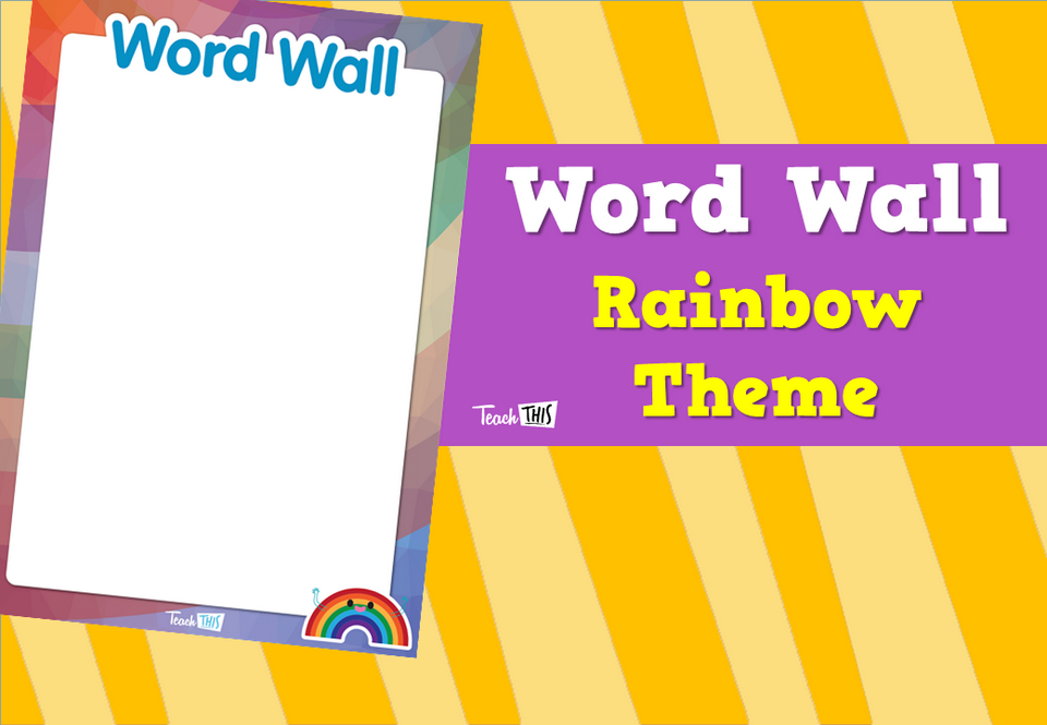 Word Wall - Rainbow Theme