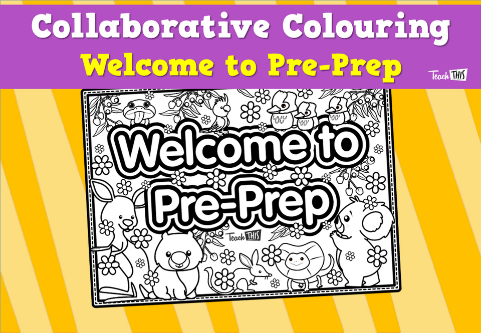 Collaborative Colouring - Welcome to Pre-Prep