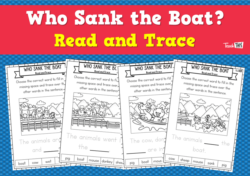 Who Sank the Boat? - Read and Trace