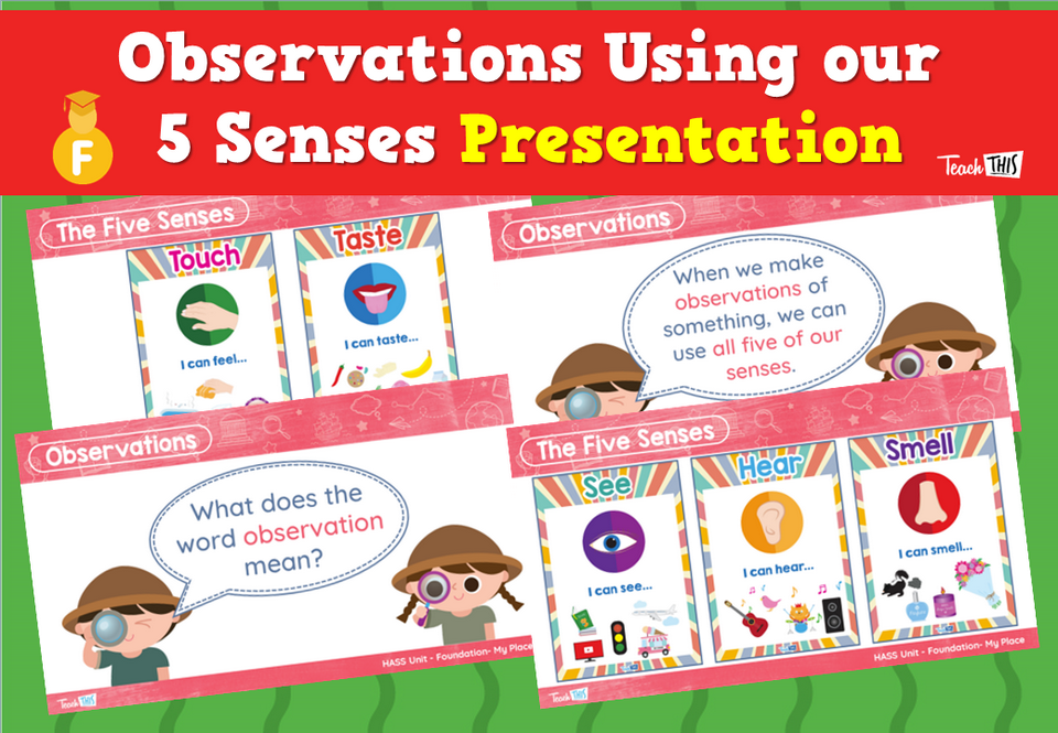 Observations Using our 5 Senses - Presentation