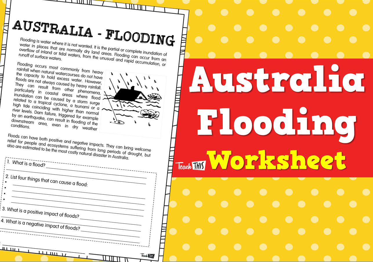 Australia Flooding - Worksheet